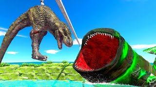 Feeding BLOOP Different Dinosaurs - Animal Revolt Battle Simulator