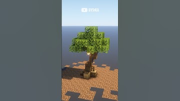 How to Build Custom Oak Tree in Minecraft #Shorts