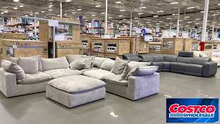 COSTCO FURNITURE SOFAS COUCHES ARMCHAIRS TABLES DECOR SHOP WITH ME SHOPPING STORE WALK THROUGH