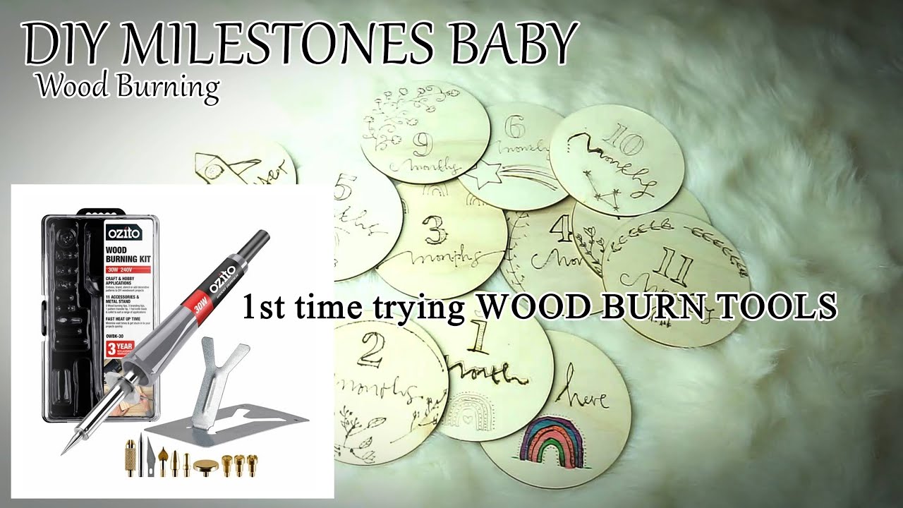 OZITO wood Burning by @bunningswarehouse , DIY MILESTONES BABY