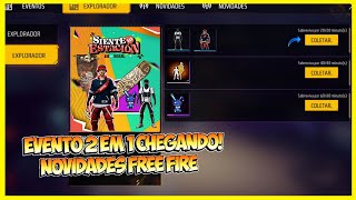 CORRE! COMO COLETAR BANDEIRÃO CHEGANDO! EVENTO 2 EM1 ESTILO TECH, PACOTE HYPADO NOVIDADES FREE FIRE