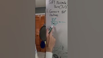Convert Radians to Degrees EVERYTIME With This Equation #math #sat #radians #degree #shorts