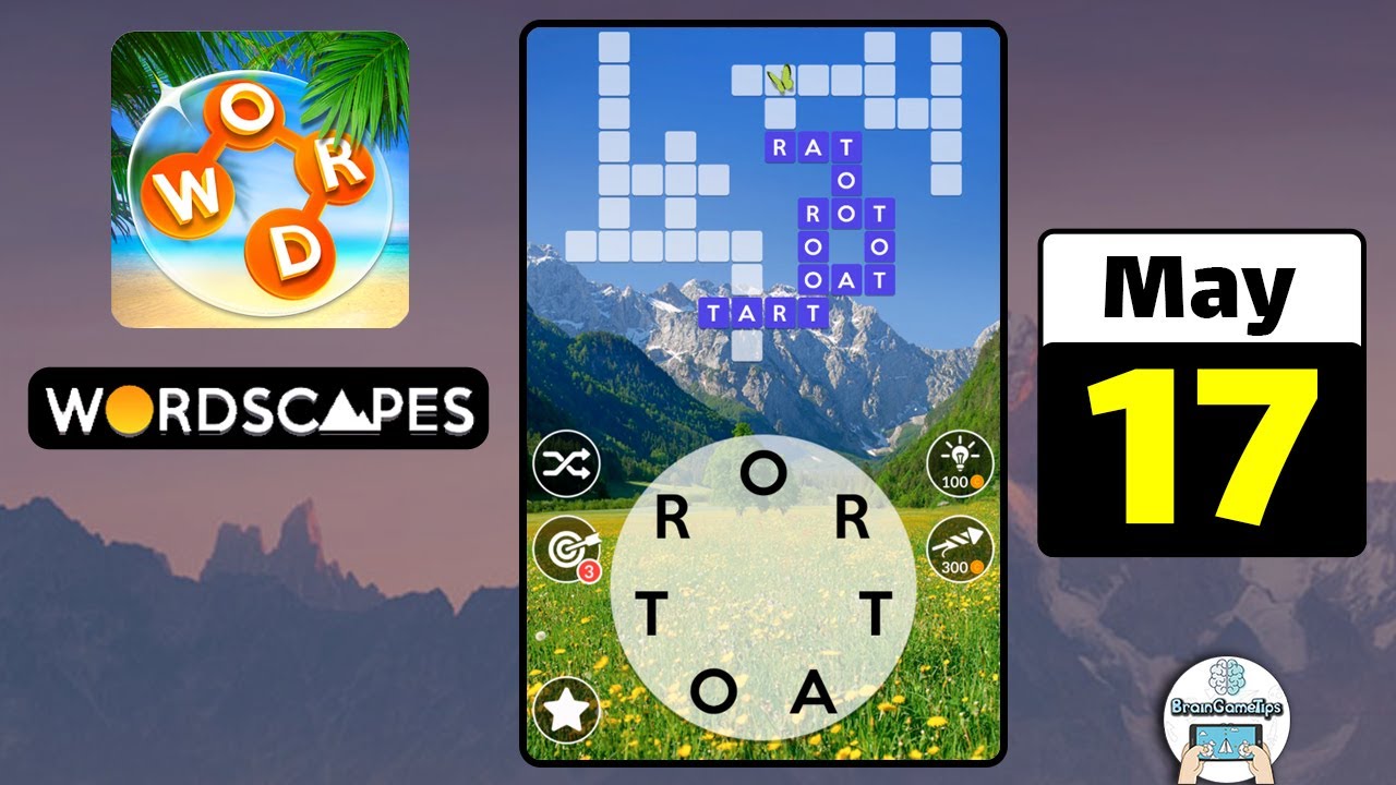 Wordscapes Daily Puzzle May 17 2022 Answer YouTube