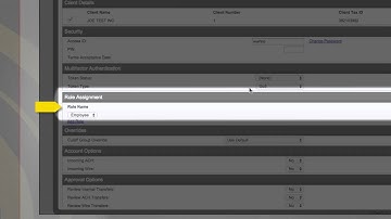 Business Online Banking: User Setup