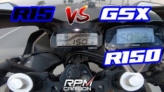 R15 vs GSX-R150 ผมไม่ได้อ้วนผมแค่น้ำหนักเยอะ!!