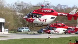 [HD] Christoph 47 , Bk 117B2 Rescue Helicopter landing