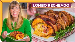 LOMBO RECHEADO e pãozinho de alho I Receitas e Temperos