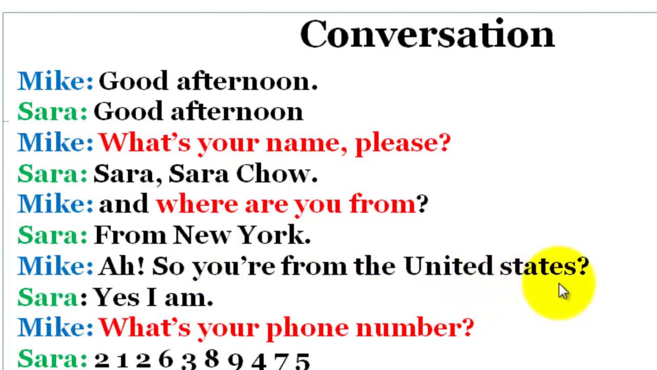 تعلم اللغة الإنجليزية من خلال محادثة من الحياة اليومية. (السلسلة 05)