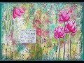 Art Journal - Paper Napkin, Watercolors, Drawing Flowers