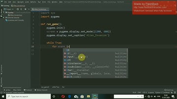 How to create your own game in python using pygame module in pycharm IDE