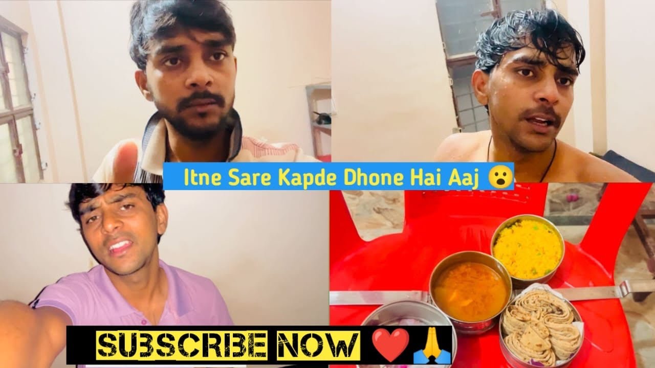 Itne Saare Kapde Dhone Hai Aaj 🥺 || On Youtube 