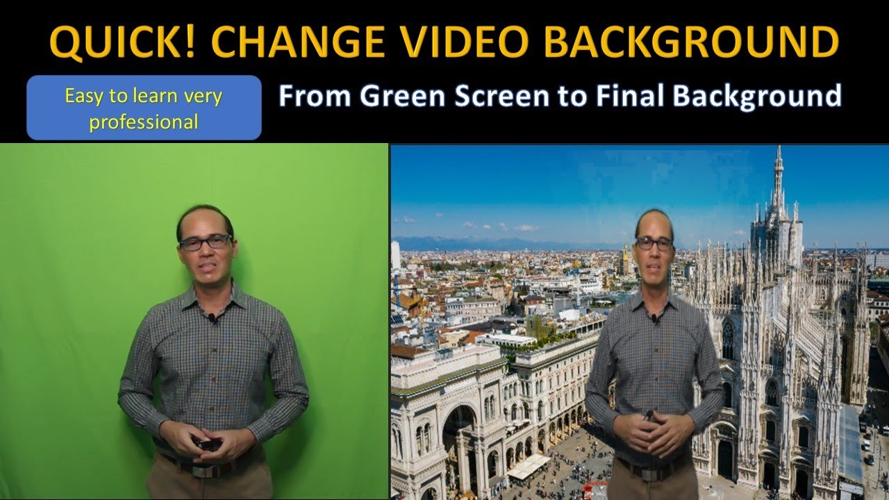 How to Change Video Background I Green Screen - YouTube