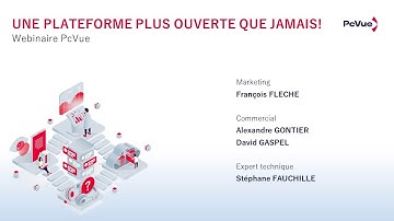 Webinaire PcVue Plateforme ouverte