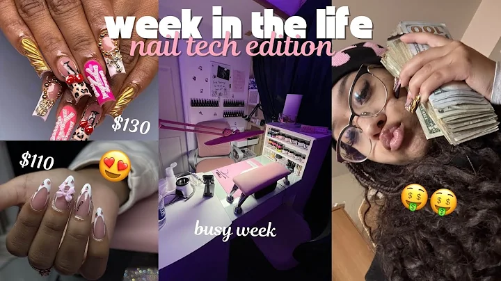 a week in the life of an 18y/o nail tech 💅 *realistic*
