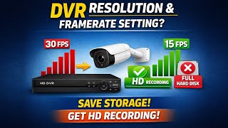DVR & NVR RESOLUTION AND FRAME RATE SETTING