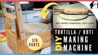 DIY - Make your own Roti / Tortilla maker from $10 fan motor. No more painful hand rolling chapatis