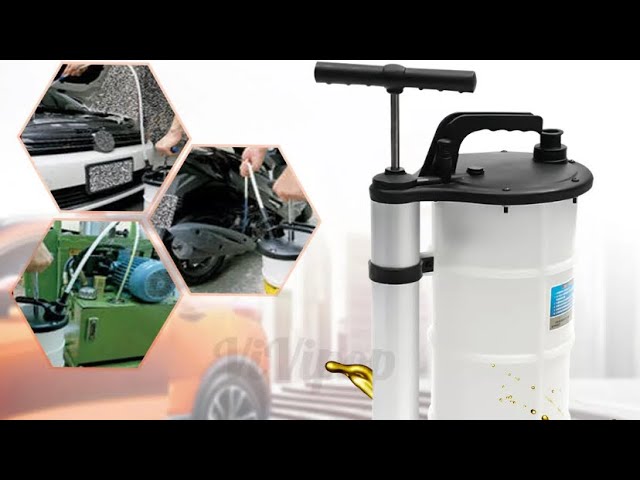 9L Vacuum Oil Fluid Suction Extractor Changer Manual Car Fuel Transfer Pump  Tank 