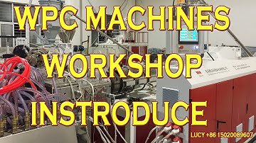 Wood Plastic Composite WPC Decking Making Machine Line /  WPC MACHINES WORKSHOP DESIGN