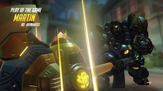 Overwatch Reinhardt Quintuple Kill team kill