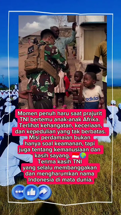 TNI Membawa Senyum untuk Anak-Anak Afrika ❤️🤝 #viralvideo #trendingshorts #shorts