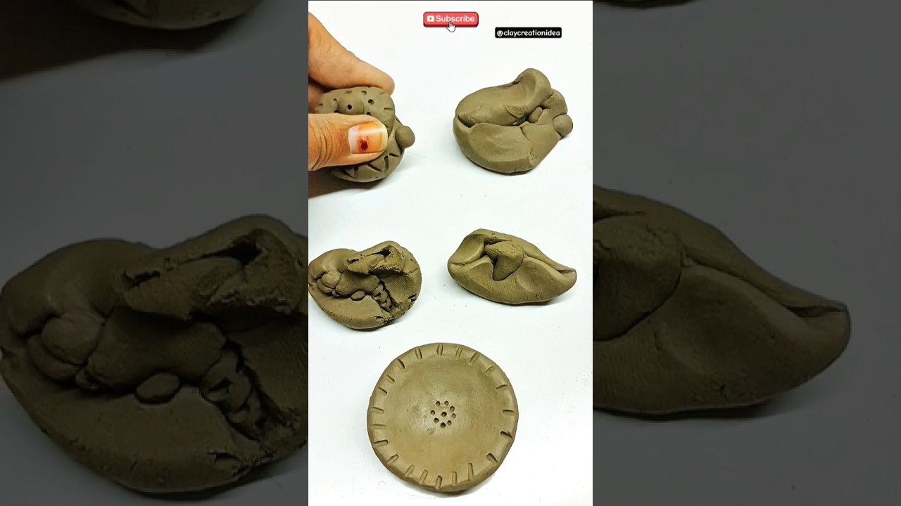 Destroying a beautiful miniature clay kitchen set 😱 || 