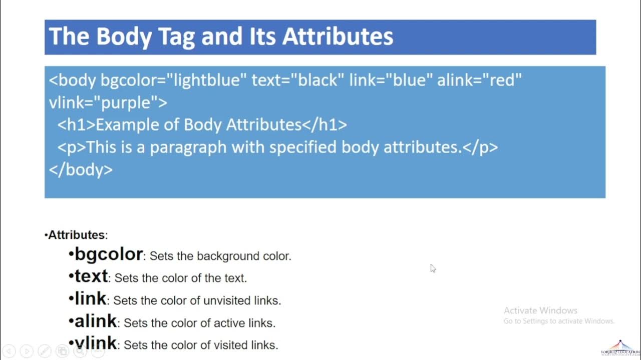 html body tag | Understanding HTML Body Tags and Their Attributes ...