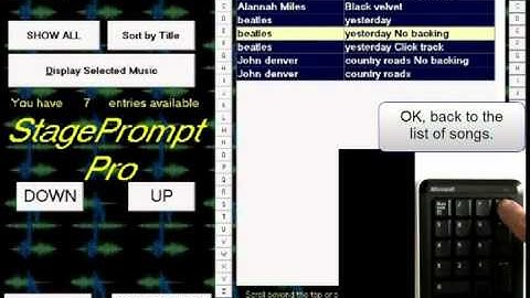 Remote control of StagePrompt Pro
