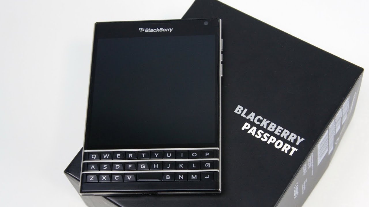 BlackBerry Passport Unboxing with Dock and Case - YouTube