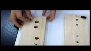 How to Install Cam Lock (Minifix screws 3 in 1) On Your Cabinet Temax Hardware