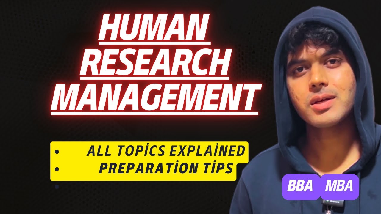 Human Resource Management for BBA 2nd Semester | All Topics Explained ...