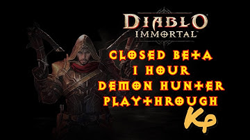 Diablo Immortal - Closed Beta Early Access - Demon Hunter Playthrough first hour of gameplay
