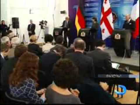 გერმანიისა და საფრანგეთის საგარეო საქმეთა მინისტრების ვიზიტი საქართველოში