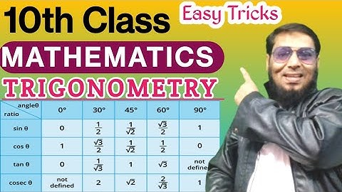 10th Class TRIGONOMETRIC Values "TABLE TRICKS"📑 How to Remember Easily