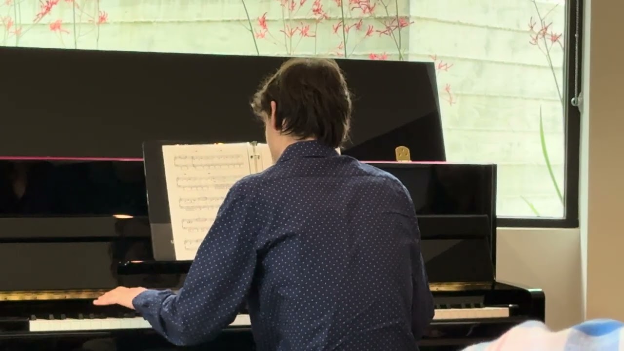 Christopher Goodman plays “Shine On You Crazy Diamond” by Pink Floyd on the piano