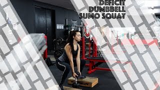 How To: Deficit Dumbbell Sumo Squat