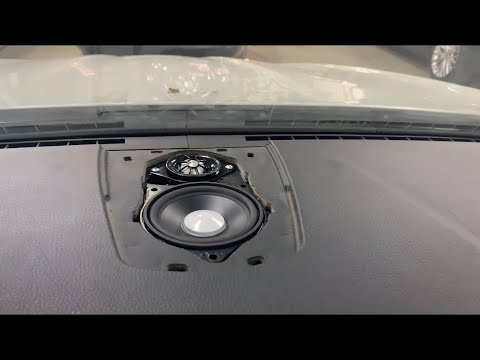 Установка динамика в панель приборов «торпеду» BMW F 10 harman/kardon - Retrofitting acoustics