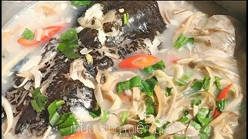 Canh chua Cơm Mẻ Cá Lăng Bắp chuối-Mẹo giúp Bắp Chuối Trắng không đen l Mưu sinh miền quê