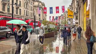 A Rainy October Day in London ☔️ Wet West End City Centre Streets Walk 2026 | 4K HDR screenshot 5