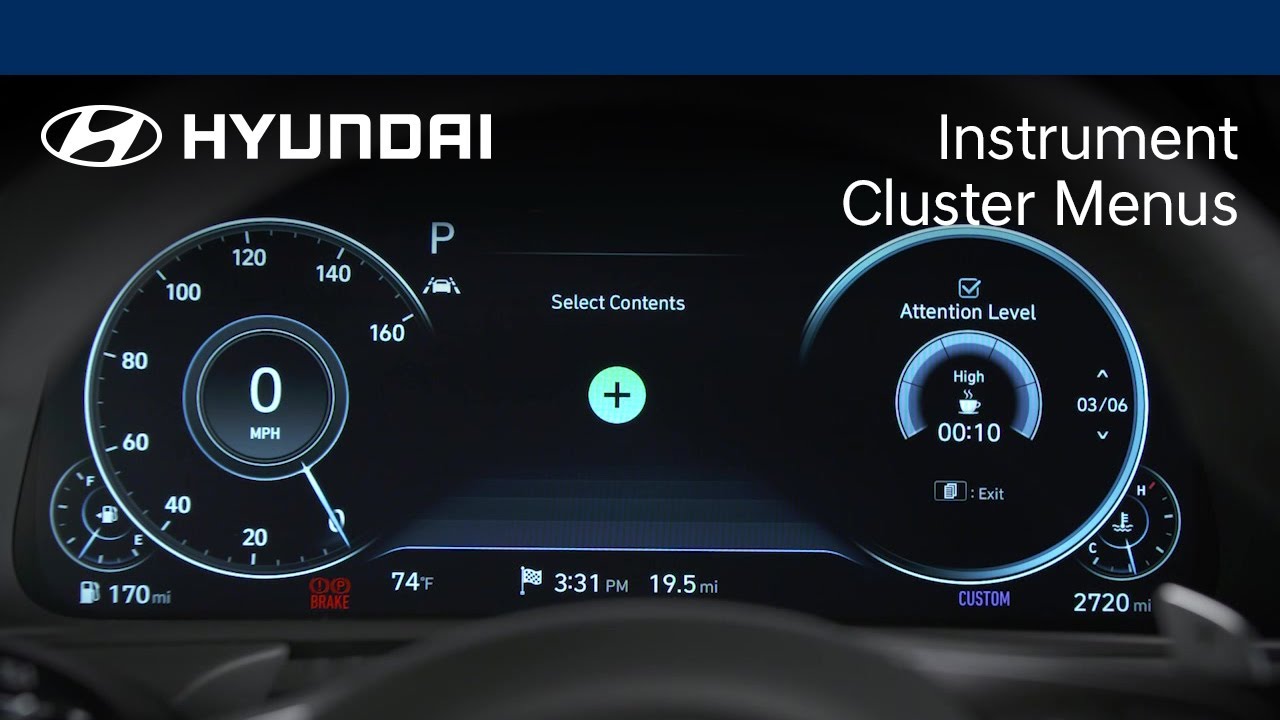 Instrument Cluster Menus | SONATA | Hyundai