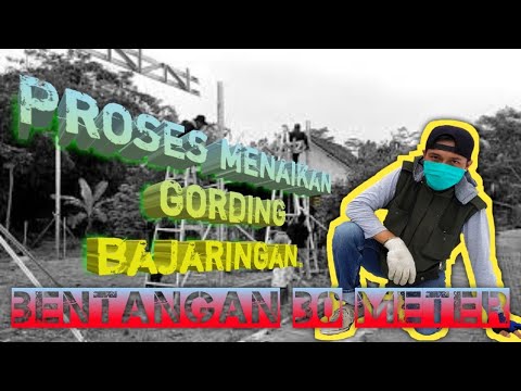 Proses menaikan gording baja ringan  YouTube