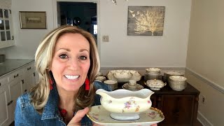 Thrifting Antique Dishes for resale | How to ship A Lamp | Goals for 2020!