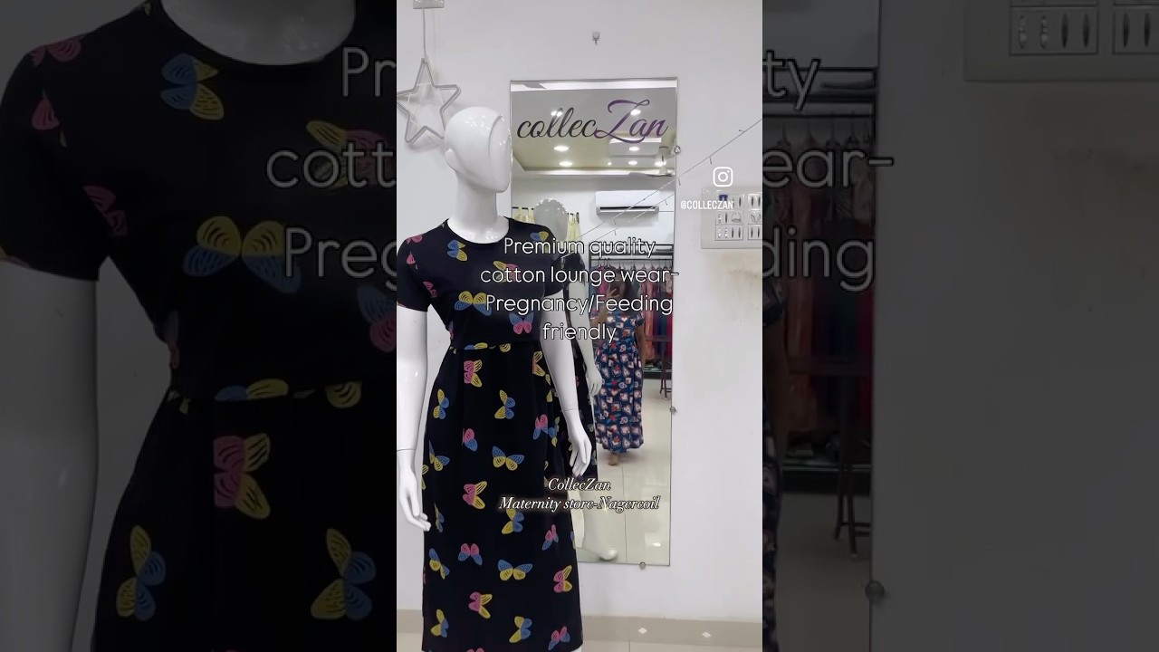 Comfortable cotton lounge wear for pregnant and feeding moms-CollecZan-Nagercoil 