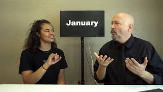 Months in ASL (American Sign Language) (Areanna)