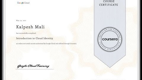 #Coursera Introduction to Cloud Identity Coursera #Quiz #Answers