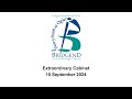 Extraordinary Cabinet - 10 September 2024