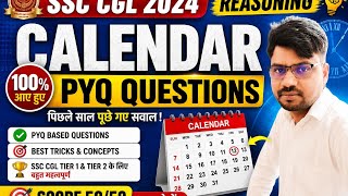 Calendar Reasoning PYQ 2024 🔥 | SSC CGL Previous Year Questions | Score 50/50