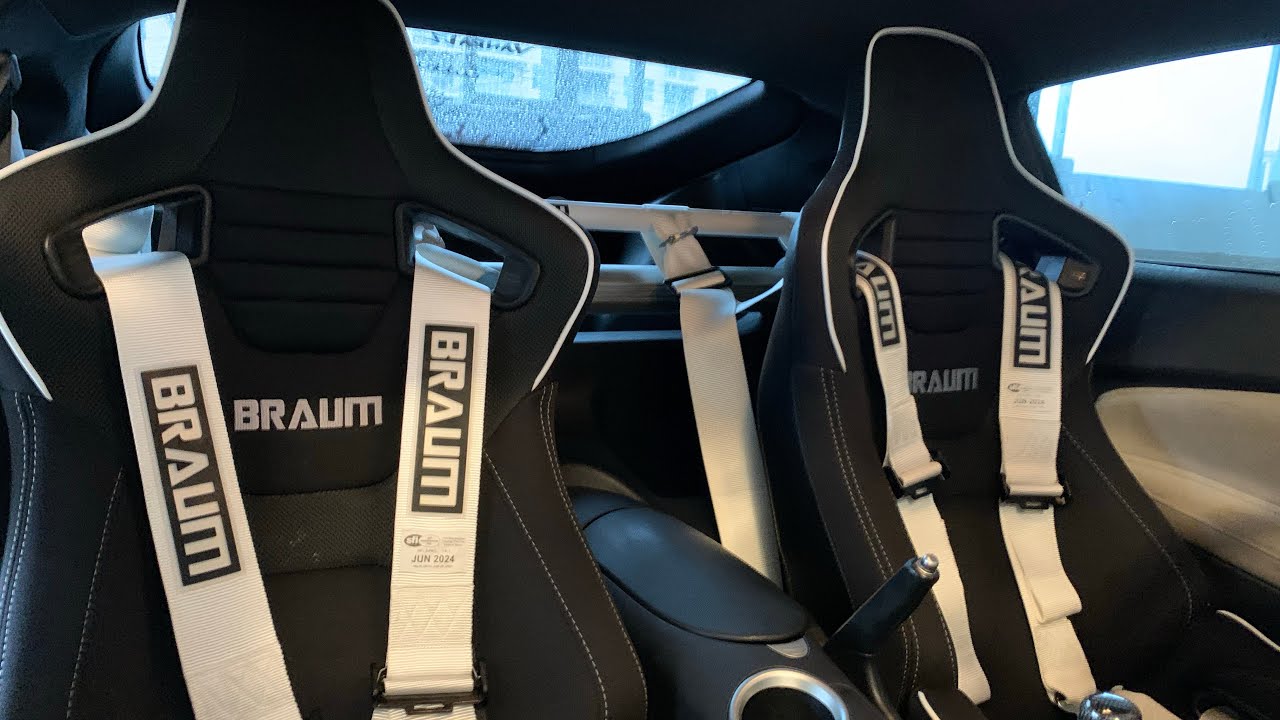 370z Braum seats install Vlog 1 YouTube