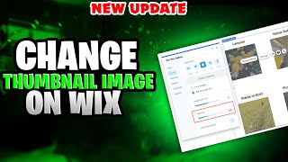 How To Change Thumbnail Image On Wix | Wix Cover image setting