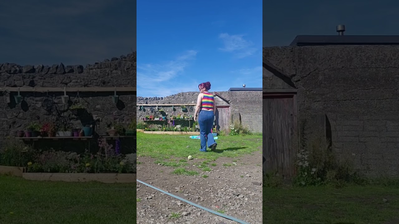 So today, i decided to blow up a sprinkler for my dogs. Let's just say it's....