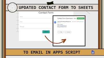 Updated Contact Form to Sheets to Email in Apps Script